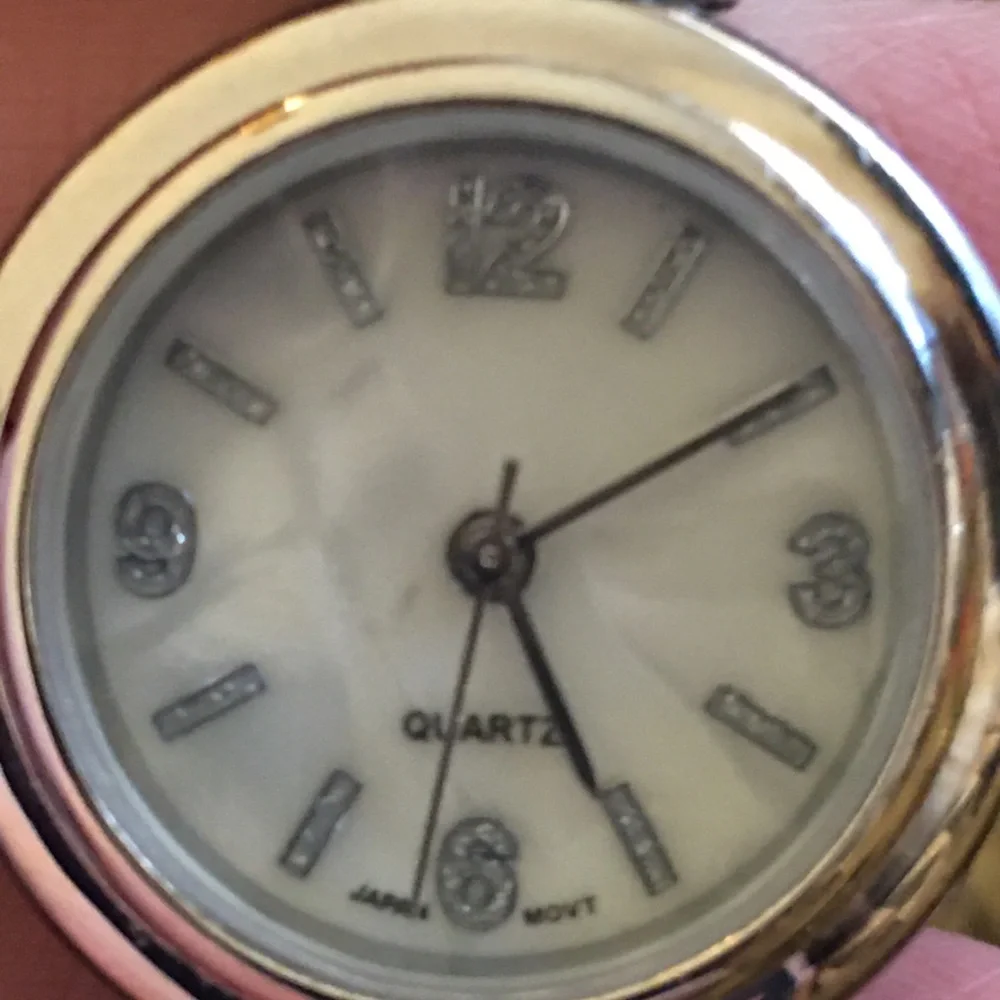 Ladies shiny silver rhinestone accent cuff watch